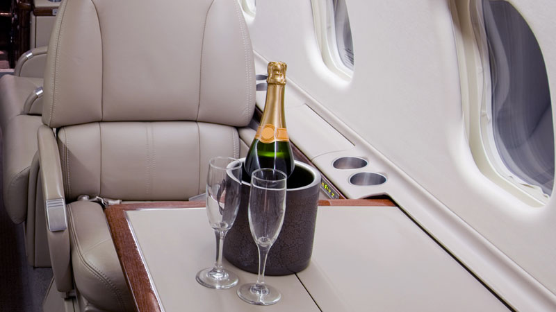 can you bring champagne on a plane