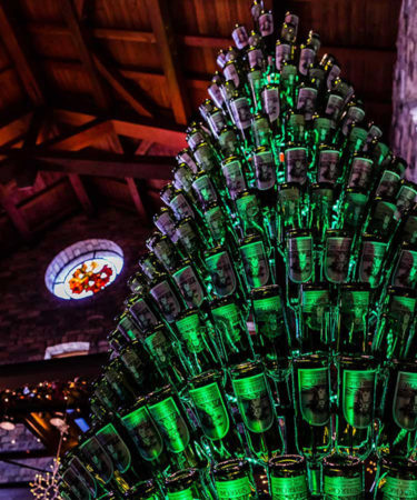 This California Winery’s Christmas Tree is Made Out of 577 Wine Bottles