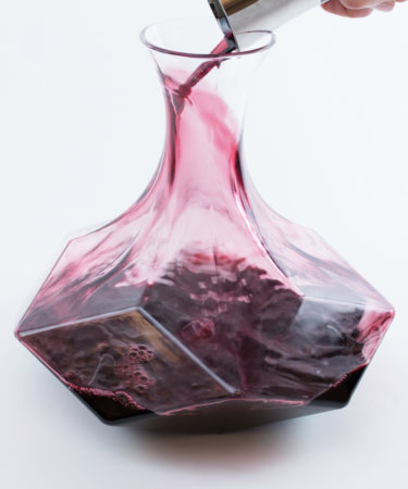 This Geometric Inspired Wine Decanter Will Make Your Table Glisten