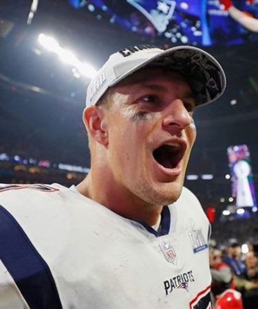 Gronk Celebrates Super Bowl With $500 Wine and Fan’s Beer