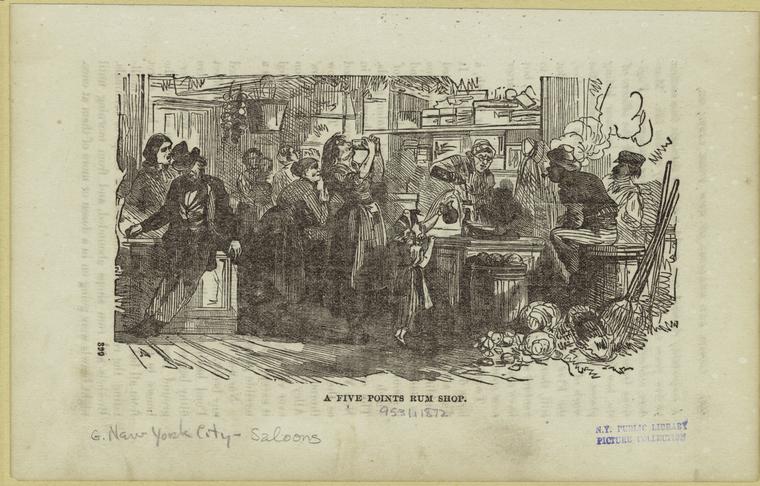A Five Points Rum Shop, 1872