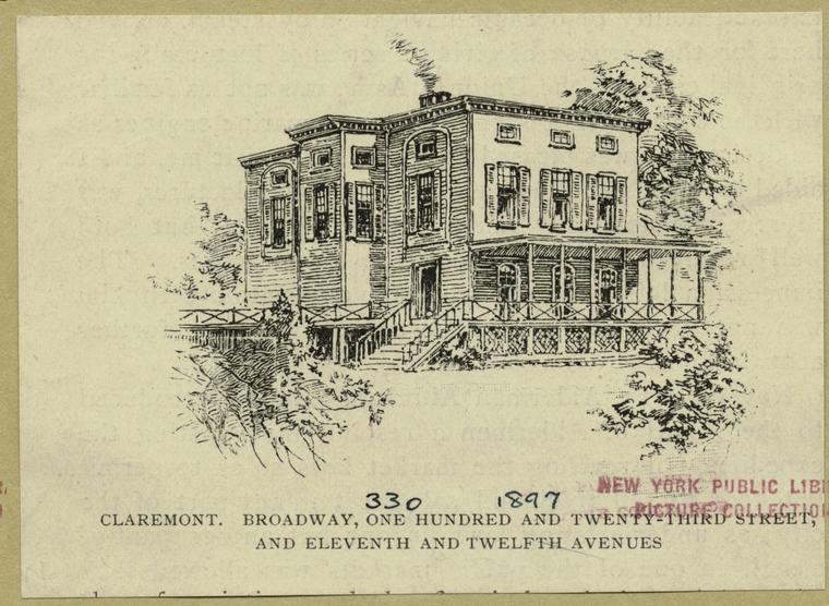 Claremont Tavern, 123rd Street between 11th and 12th Avenues, 19th Century