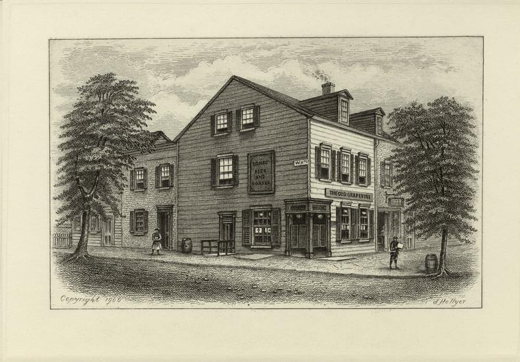 Old Grapevine Tavern, 11th Street & 6th Avenue, 1851.
