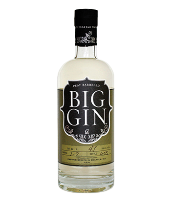 Big Gin Peat Barreled is one of the best barrel-aged gins