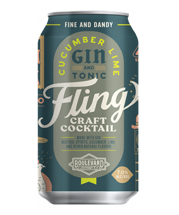 Boulevard Brewing Cucumber Lime Gin and Tonic is one of the best canned G&Ts for 2019.