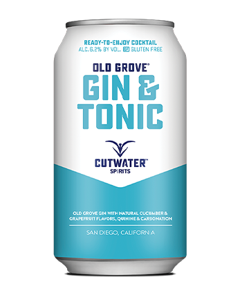 Cutwater Spirits "Old Grove" is one of the best canned G&Ts for 2019.