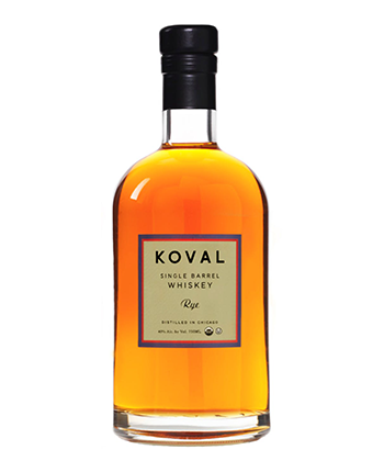 Koval Distillery Single-Barrel Rye is one of the best craft whiskies under $60