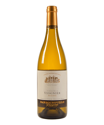 Barboursville Vineyards Reserve Viognier is one of the 50 best wines of 2019. 