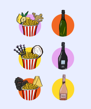 How to Upgrade Your Popcorn Nights With Bubbly [INFOGRAPHIC]