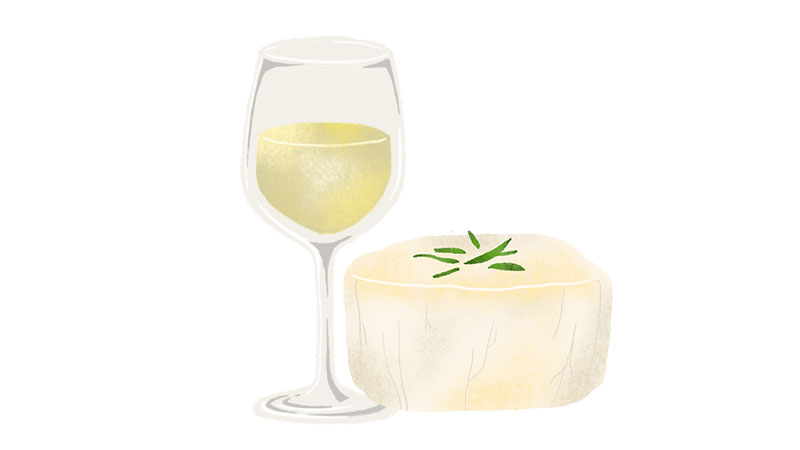 Pari Sauvignon Blanc and Goat Cheese
