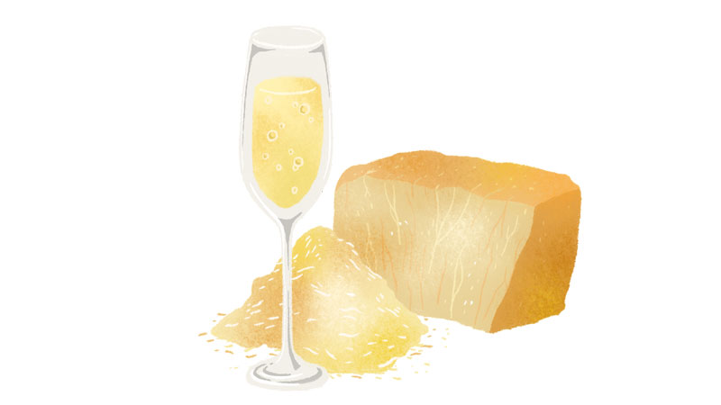 Prosecco and parmesan are a perfect wine cheese paring