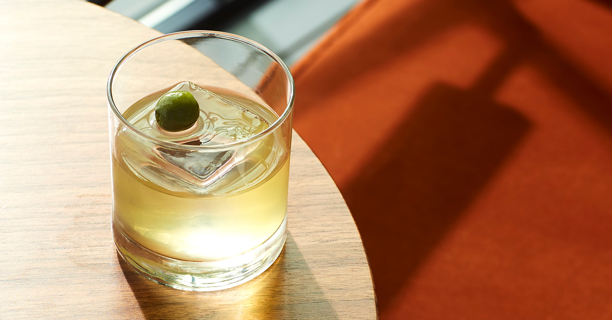 Bar manager Brett Adams created this cocktail — a combination of Scotch, mezcal, amaro, and Italian liqueur — as an alternative to the Margarita.