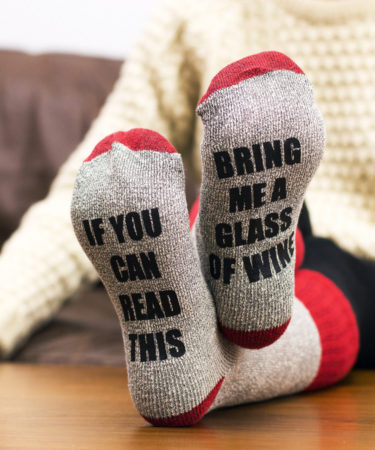 These Wine Socks Are The Best Way To Stay Cozy This Fall