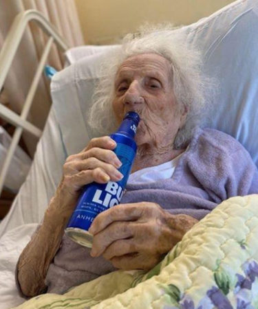 103-Year-Old Woman Survives Coronavirus, Cracks Open a Bud Light