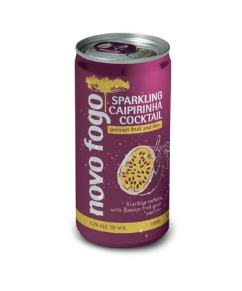 Novo Fogo Sparkling Caipirinha Cocktail Passion Fruit and Lime Is One of the Best Canned Cocktails for Summer 2020 