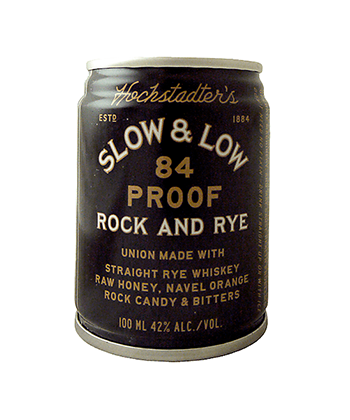 Hochstadter's Slow & Low Rock and Rye is one of the best canned cocktails for summer 2020