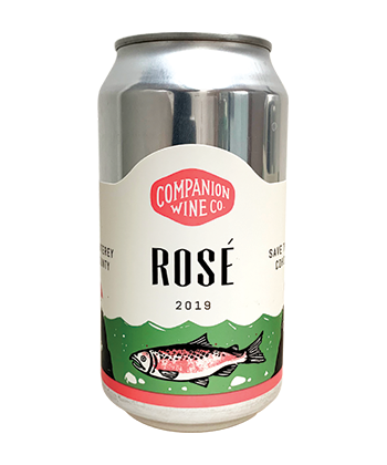  Companion Wine Co. Rosé 2019 is one of the best canned wines for Summer 2020
