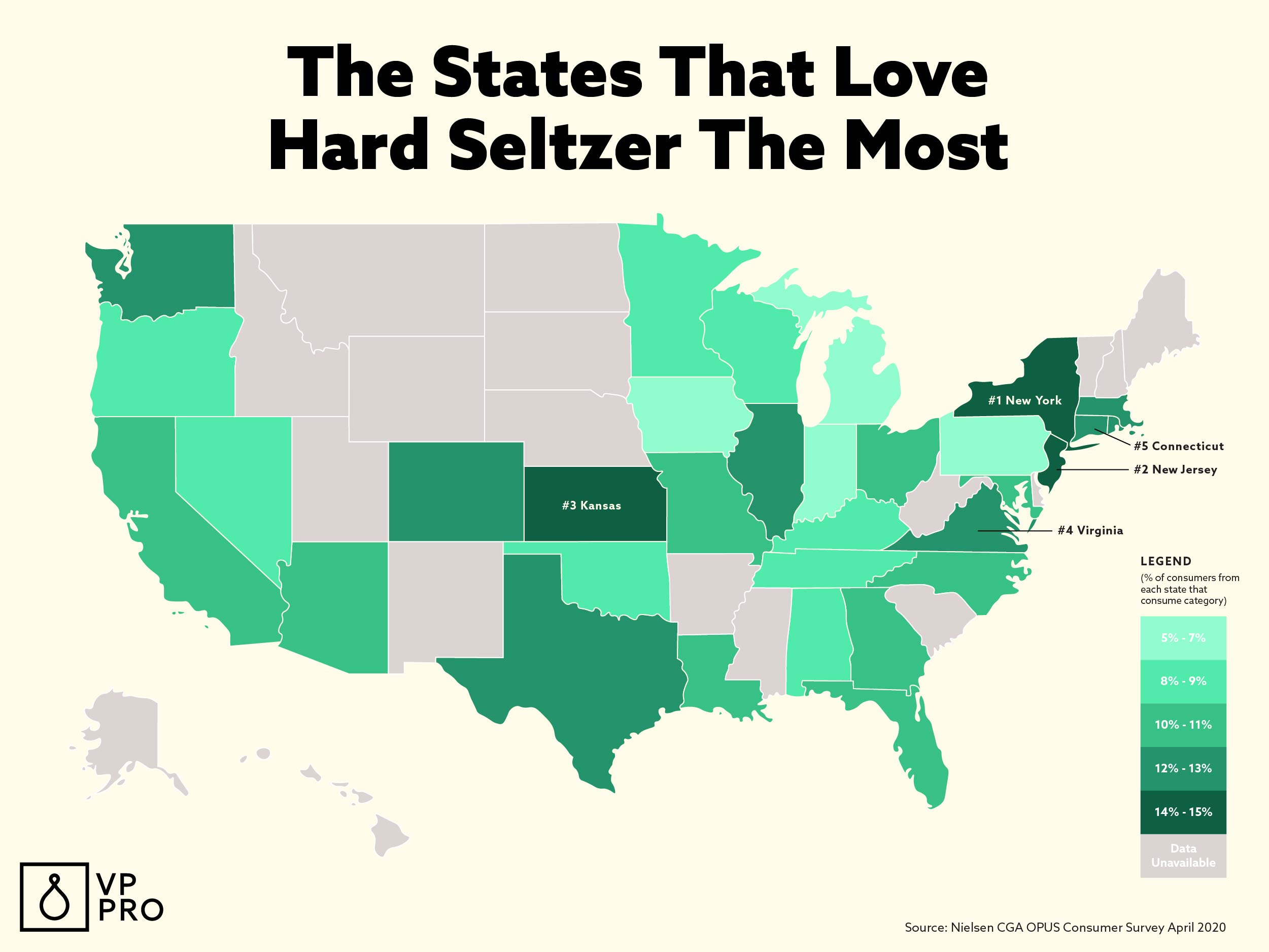 The States That Love Hard Seltzer the Most [Map]