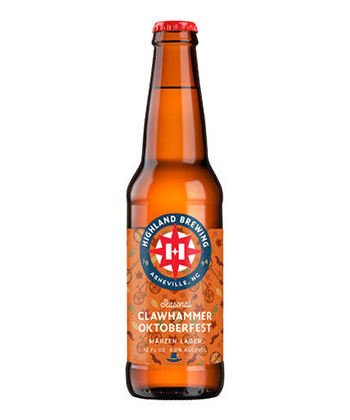 Highland Brewing Clawhammer Oktoberfest Märzen is one of the best Oktoberfest beers of 2020