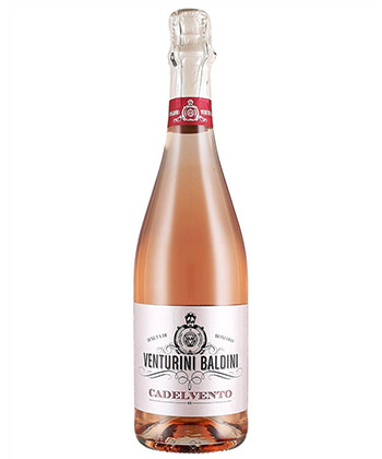 Venturini Baldini 'Ca' del Vento' Lambrusco Rosato NV is one of the best sparkling wines for the Holidays and NYE
