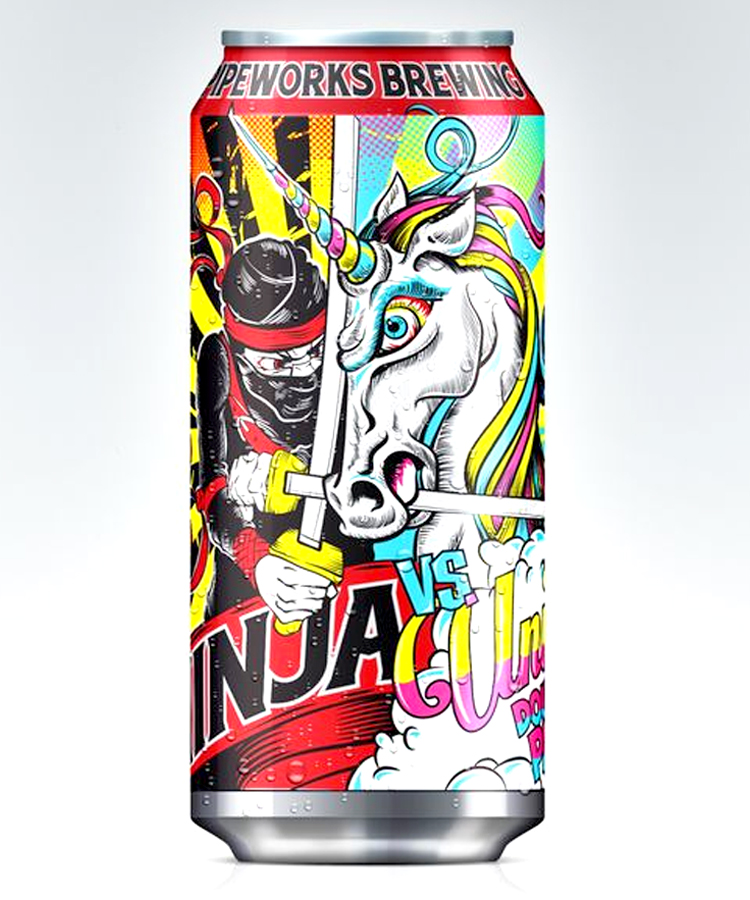 Pipeworks Brewing Co. Ninja Vs. Unicorn Double IPA Review