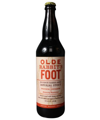 Olde Hickory, Duck Rabbit, and Foothills Brewing Olde Rabbit's Foot 