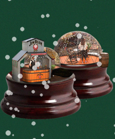 Jim Beam Wants to Bring a Bartender and Three Giant Snow Globes to Your Front Yard