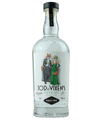 10 Bottles Bartenders Recommend You Keep on Your Home Bar Cart: The Vale Fox Distillery's Tod & Vixen’s Dry Gin 