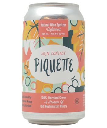 10 Best RTD Beverages: Old Westminster Skin Contact Piquette