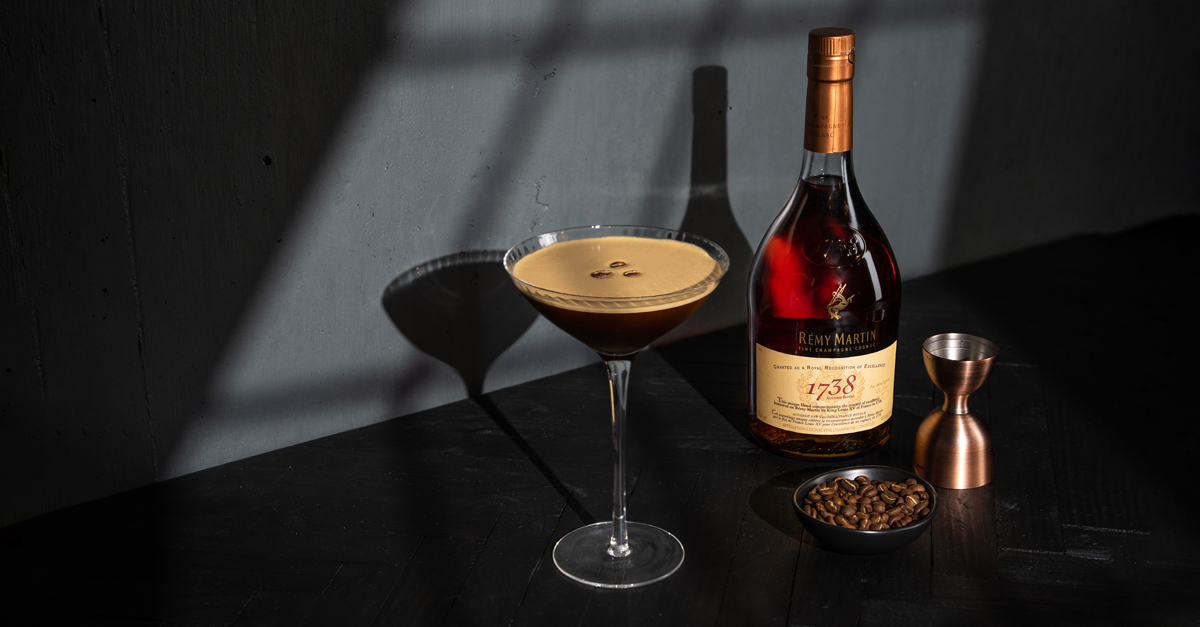 The Rémy Espresso cocktail is an elevated take on the classic Espresso Martini. The decadent flavors of the cognac create a unique experience of its own.