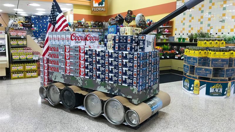 grocery store displays