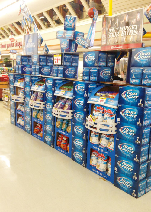 Beer Grocery Store Display