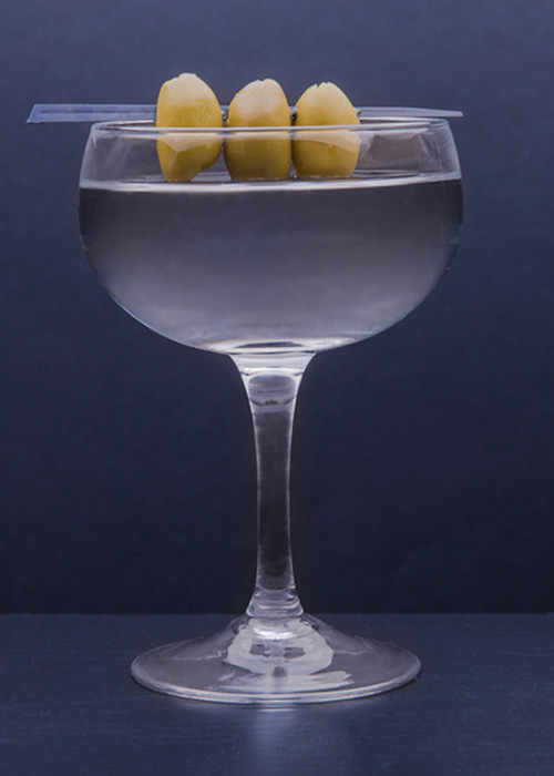 a gin martini cocktail