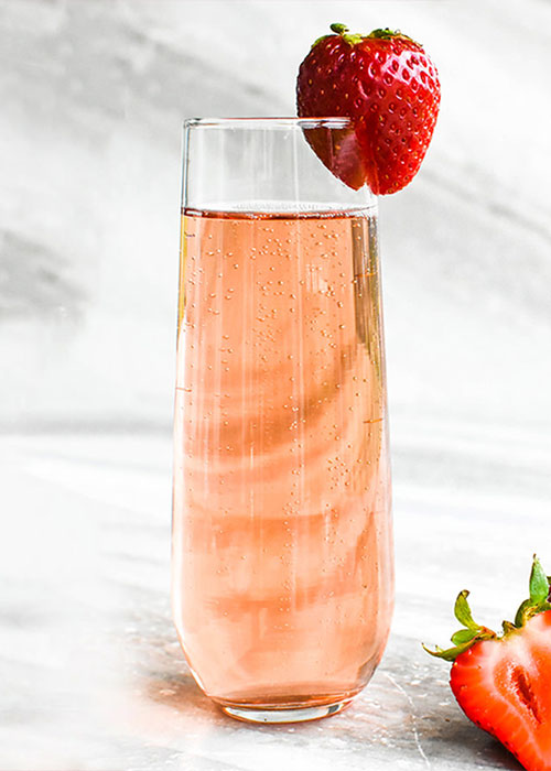 The Strawberry Sparkler is one of the best brunch cocktails for Easter.