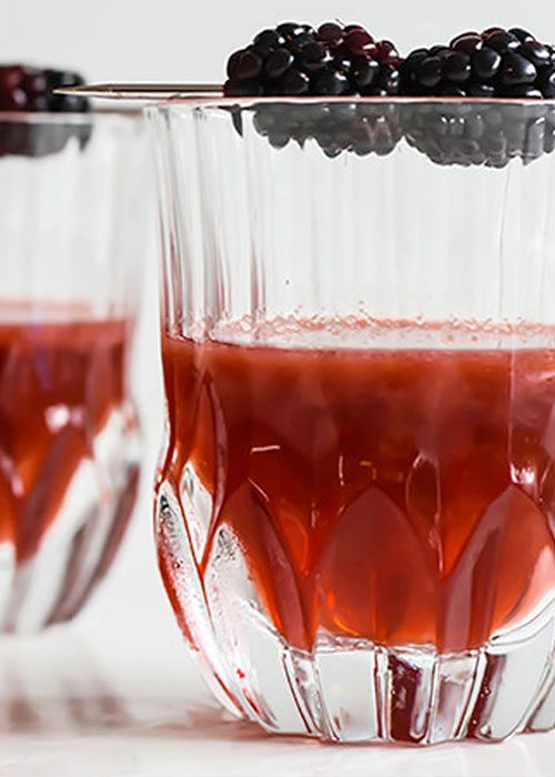 The Blackberry Bourbon Sour is one of the best bourbon cocktail recipes for spring.