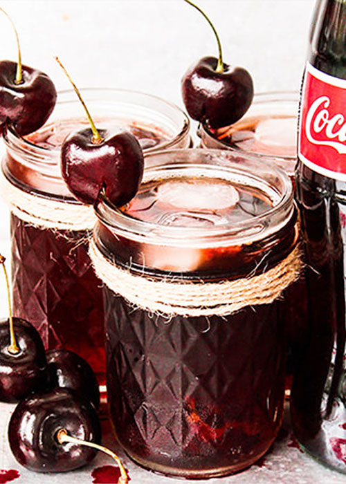 The Homemade Fresh Bourbon Cherry Coke is one of the best bourbon cocktail recipes for spring.