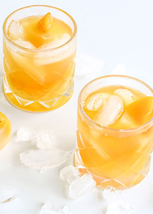 Bourbon Peach Punch is one of the best bourbon cocktail recipes for spring.