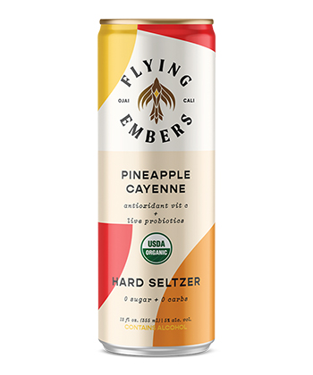 Flying Embers Pineapple Cayenne Hard Seltzer is one of the best hard seltzers of 2021.