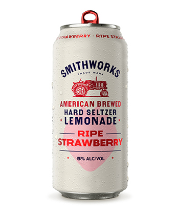 Smithworks Ripe Strawberry Hard Seltzer Lemonade is one of the best hard seltzers of 2021.