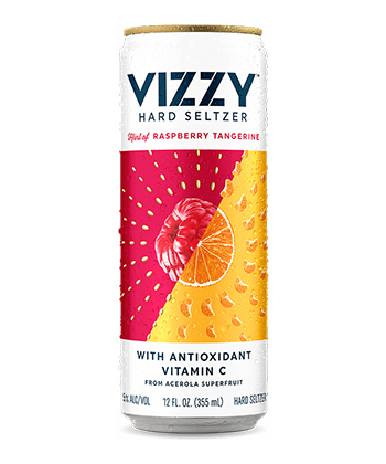 Vizzy Hard Seltzer Raspberry Tangerine is one of the best hard seltzers of 2021.