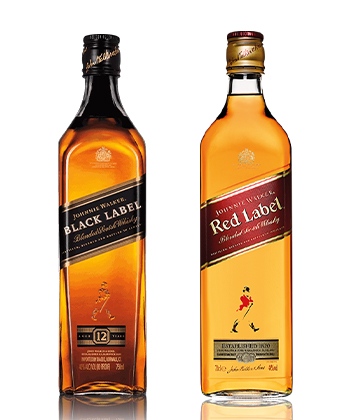 VinePair explains the difference between Johnnie Walker's scotch whisky and Dewar's.