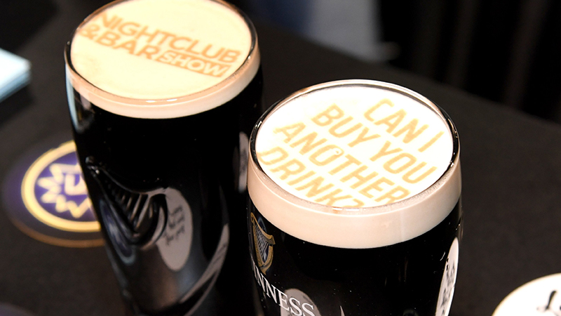 Nightclub and bar show will showcase drinks trends like these beers with words written on them.