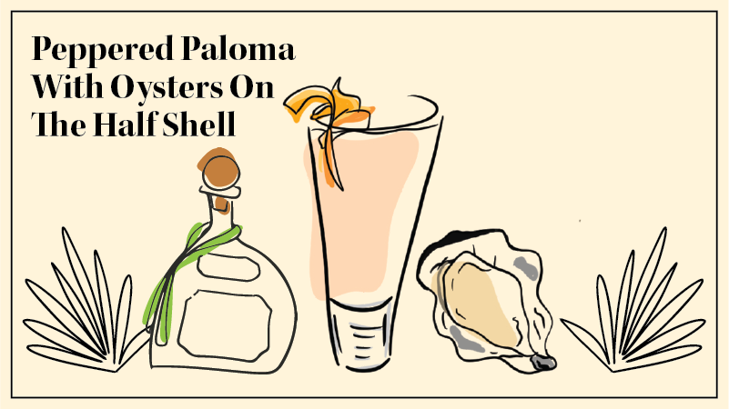 Pairing cocktails with oysters can be a challenging task without the Peppered Paloma.