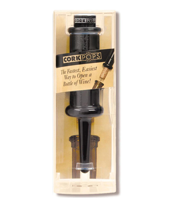 This gadget from Cork Pops is the best way to open a bottle of wine without a corkscrew.
