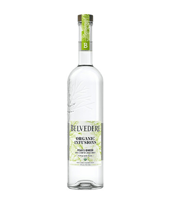 Belvedere Organic Infusions Pear and Ginger is one of the best flavored vodkas.