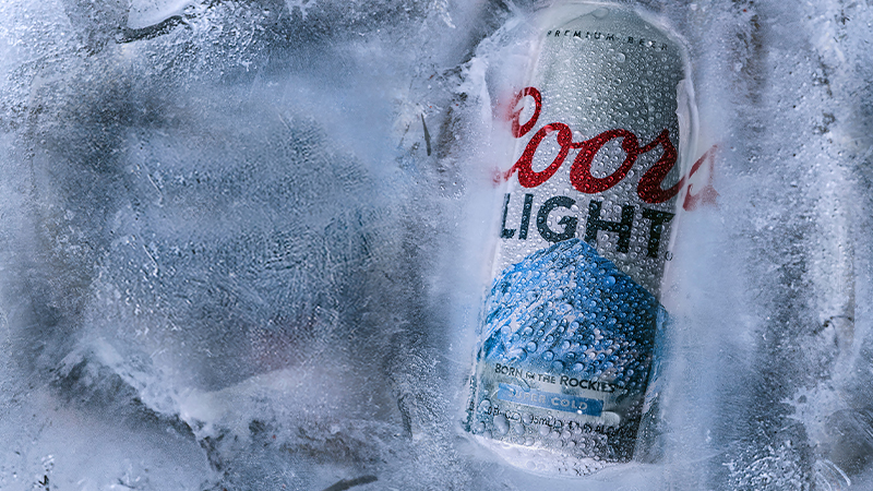 This is the story behind Coors' cold activated color-changing labels.