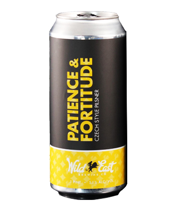 Wild East Brewing Co. Patience & Fortitude is one of the best pilsners ranked by brewers.