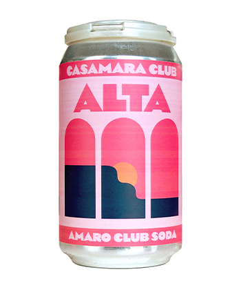 Casamara Club Alta Amaro Club Soda is a drink that tastes as beautiful as it looks.