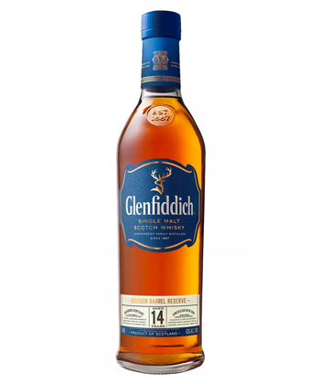 Glenfiddich Bourbon Barrel Reserve 14 Year Old Single Malt Scotch Whisky Is one of the best Scotch whiskies for 2021
