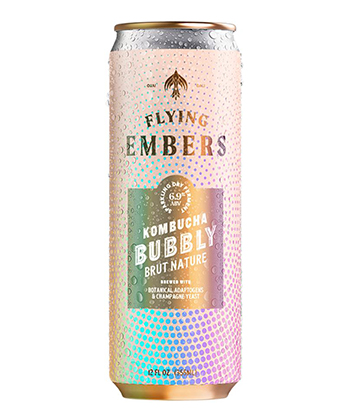 Flying Embers: Kombucha Bubbly Brut Nature is one of the best hard kombuchas.